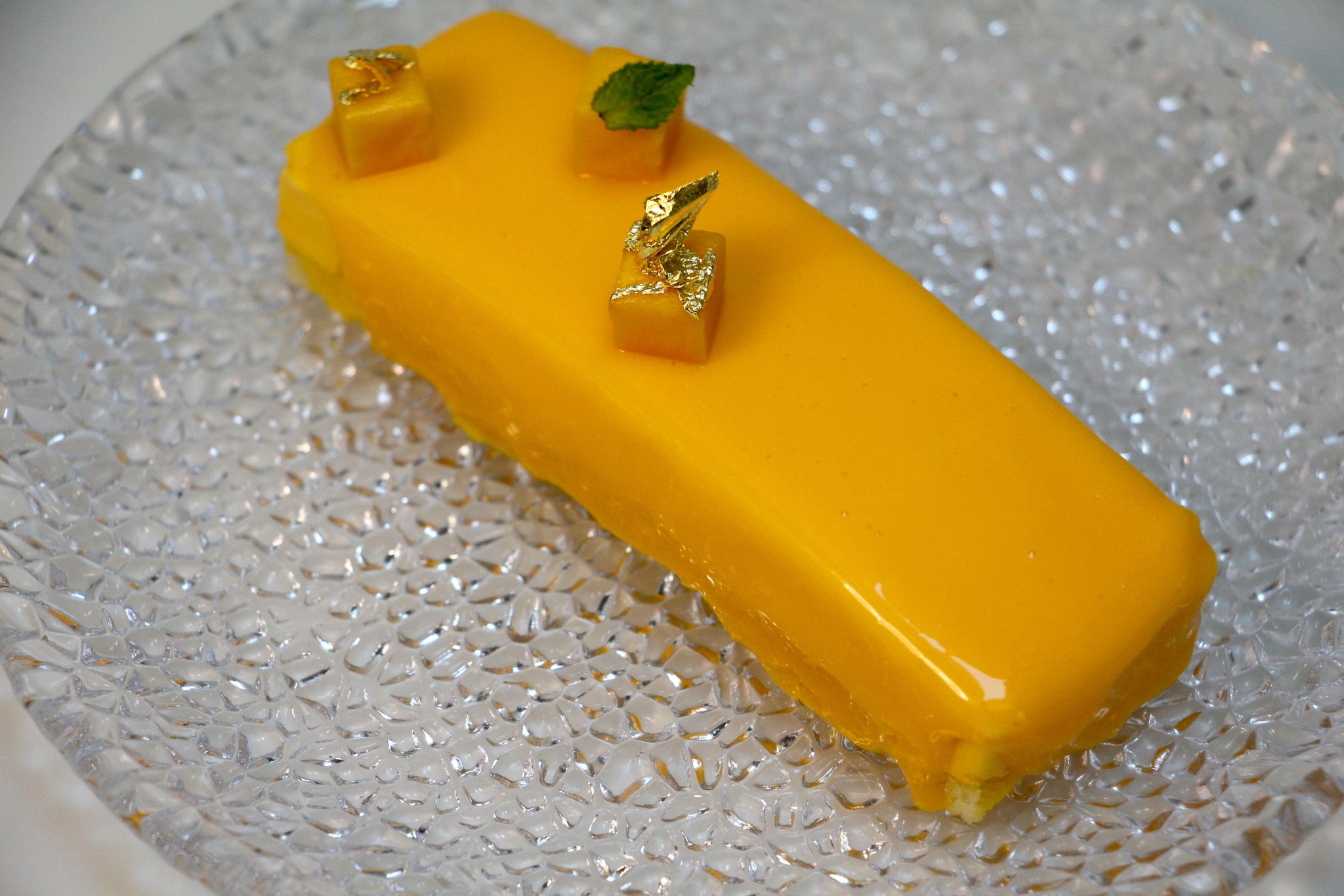 Entremet — precision pastry work