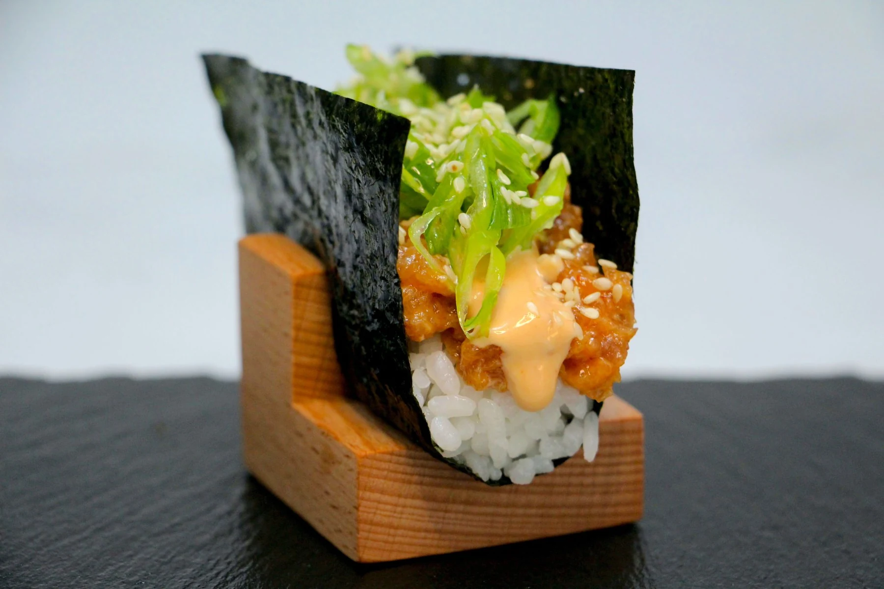 Spicy tuna temaki hand roll — God Save The Chef