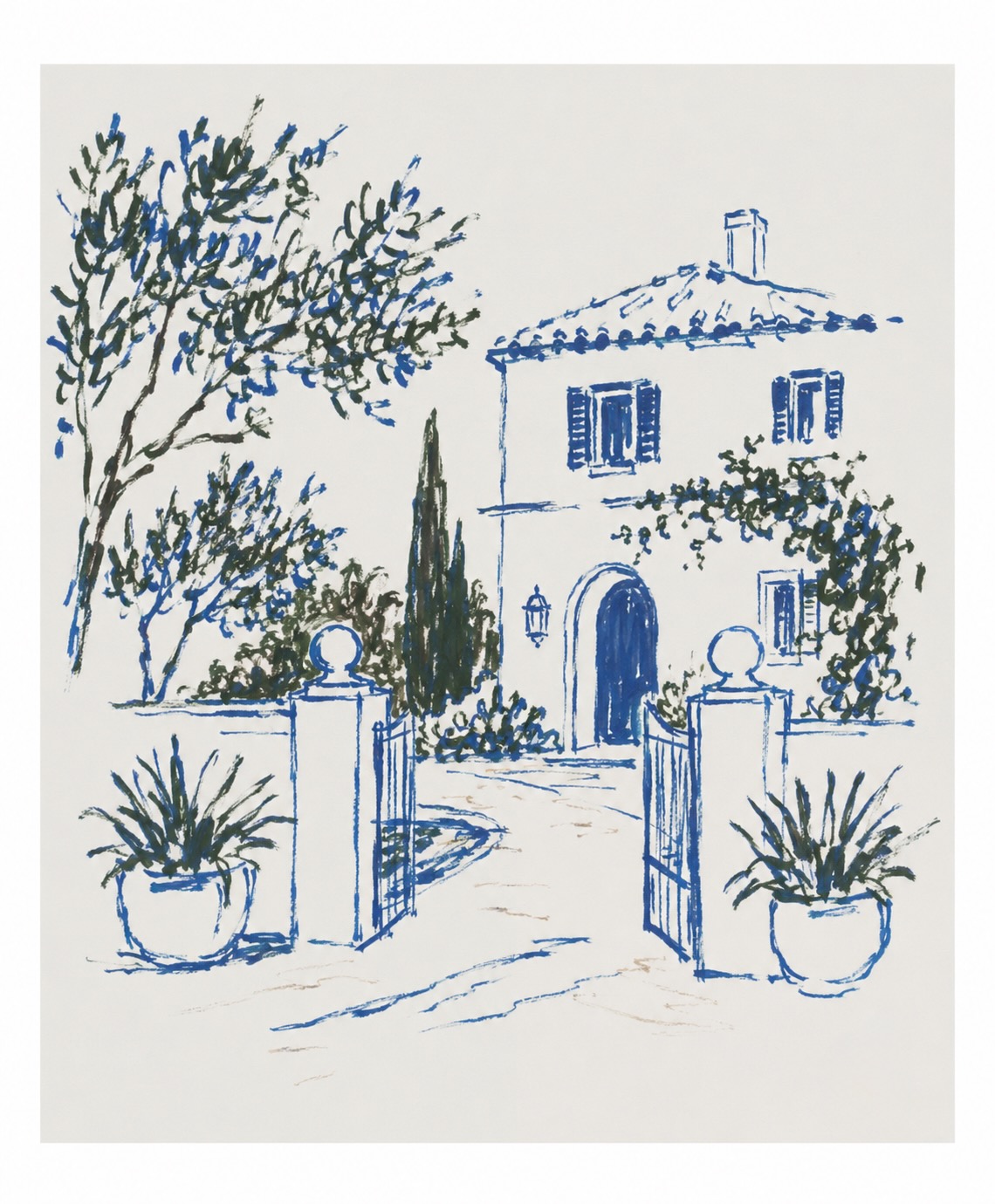 Private residence dining — a plated course by private chef Andrés Ribera